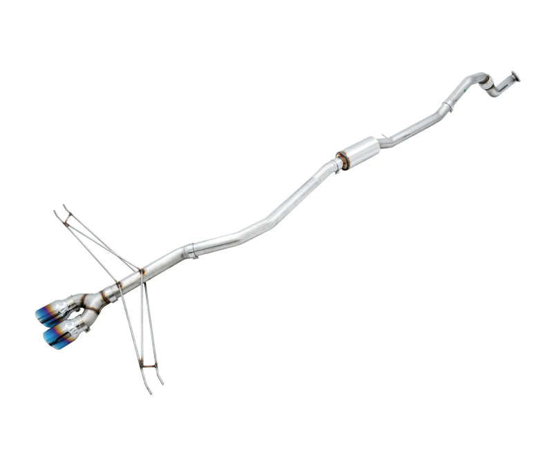 AWE Track Edition Cat-Back Exhaust - Honda Civic Si 2017-2020 - Dual Vapor Blue Tips, view 2