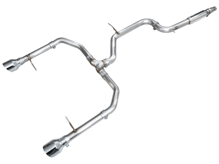 AWE Track Edition Catback Exhaust - Volkswagen Jetta GLI 2022-2025, Chrome Silver Tips
