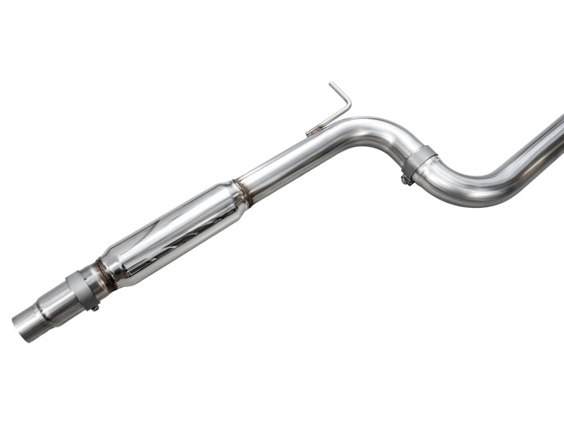 AWE Track Edition Catback Exhaust - Volkswagen Jetta GLI 2022-2025, Chrome Silver Tips, view 15