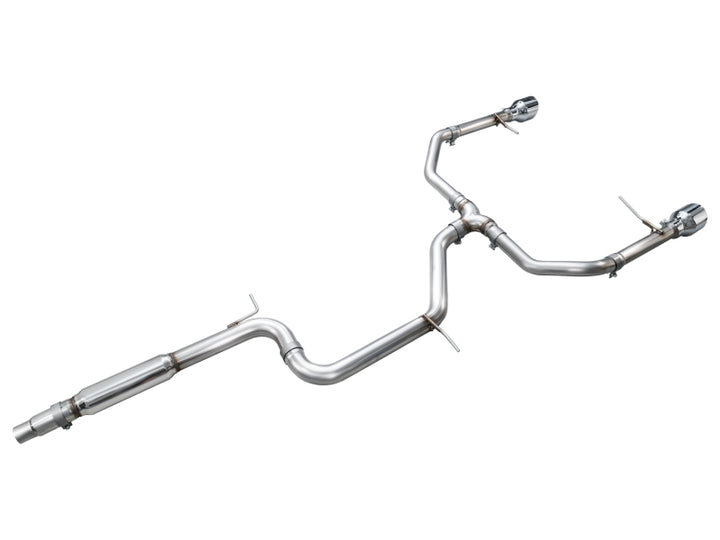 AWE Track Edition Catback Exhaust - Volkswagen Jetta GLI 2022-2025, Chrome Silver Tips, view 17