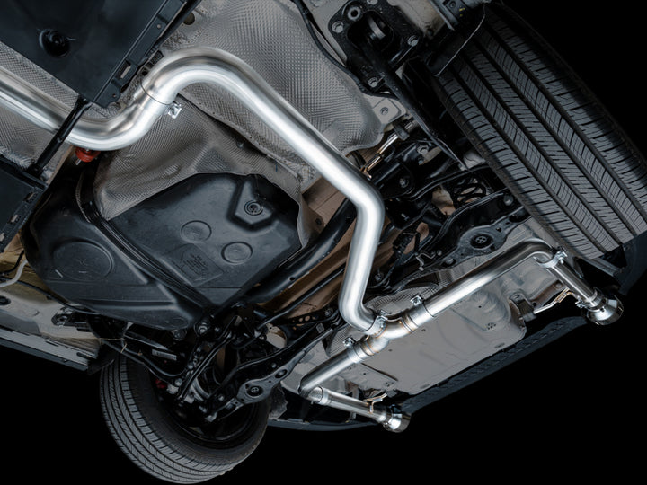 AWE Track Edition Catback Exhaust - Volkswagen Jetta GLI 2022-2025, Chrome Silver Tips, view 4