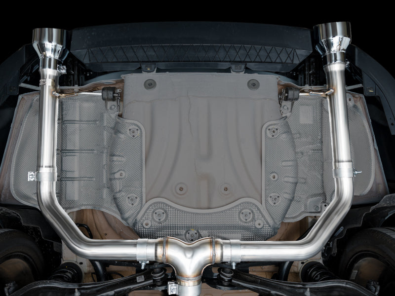 AWE Track Edition Catback Exhaust - Volkswagen Jetta GLI 2022-2025, Chrome Silver Tips, view 5