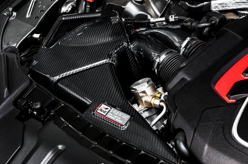 AWE Tuning S-FLO Carbon Intake V2 - Audi C7 S6 / S7 / RS7 4.0T 2013-2018, view 4