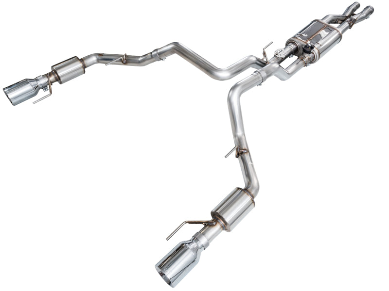 AWE Tuning SwitchPath Cat-Back Exhaust - Ford F-150 2023-2025 Chrome Silver Tips