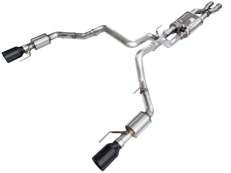AWE Tuning SwitchPath Cat-Back Exhaust - Ford F-150 Diamond 2023-2025 Black Tips