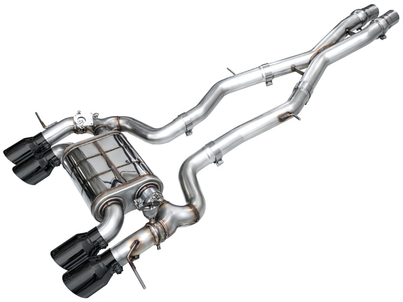 AWE Tuning SwitchPath Cat-Back Exhaust - BMW M2 Diamond 2023-2025 Black Tips