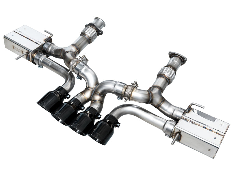 AWE Tuning SwitchPath Cat-Back Exhaust - Chevrolet Corvette Z06 2023-2026 - Diamond Black Tips
