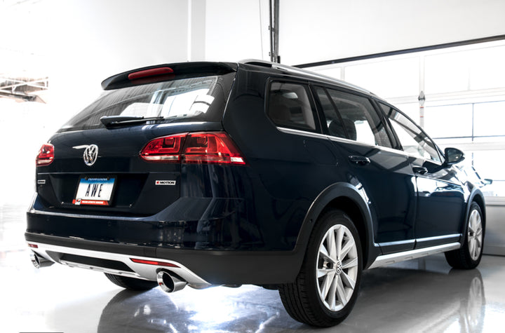 AWE Tuning Touring Edition Cat-Back Exhaust - VW Golf Alltrack 2017-2019, Golf SportWagen, view 2