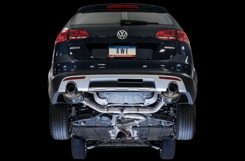 AWE Tuning Touring Edition Cat-Back Exhaust - VW Golf Alltrack 2017-2019, Golf SportWagen, view 3