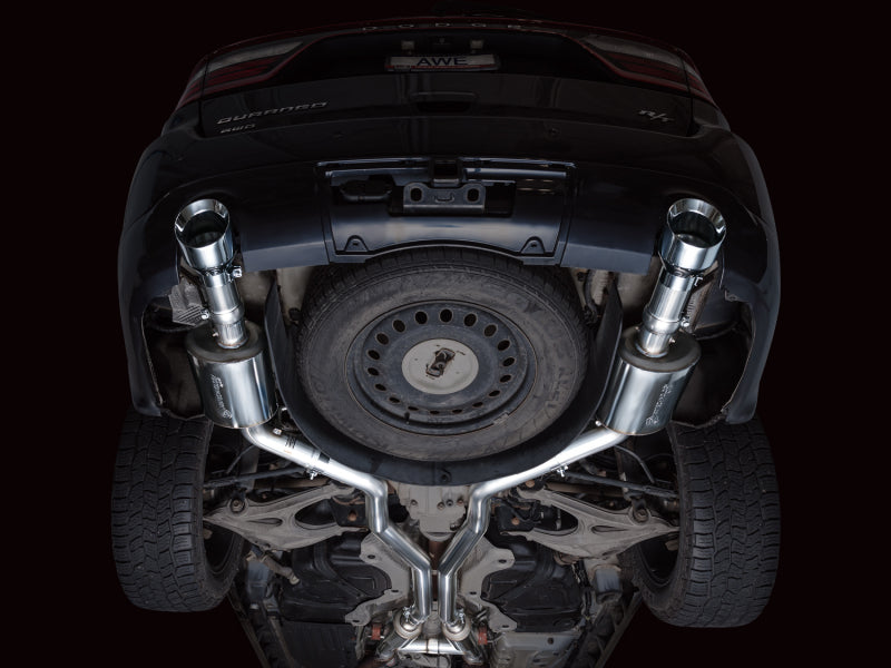 AWE Tuning Touring Edition Cat-Back Exhaust - Dodge Durango 2011-2025 Chrome Silver Tips, view 5