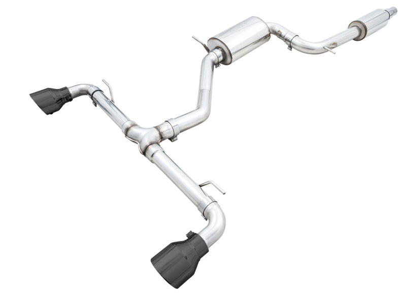 AWE Tuning Touring Edition Cat-Back Exhaust - VW GTI 2022-2026 - Diamond Black Tips
