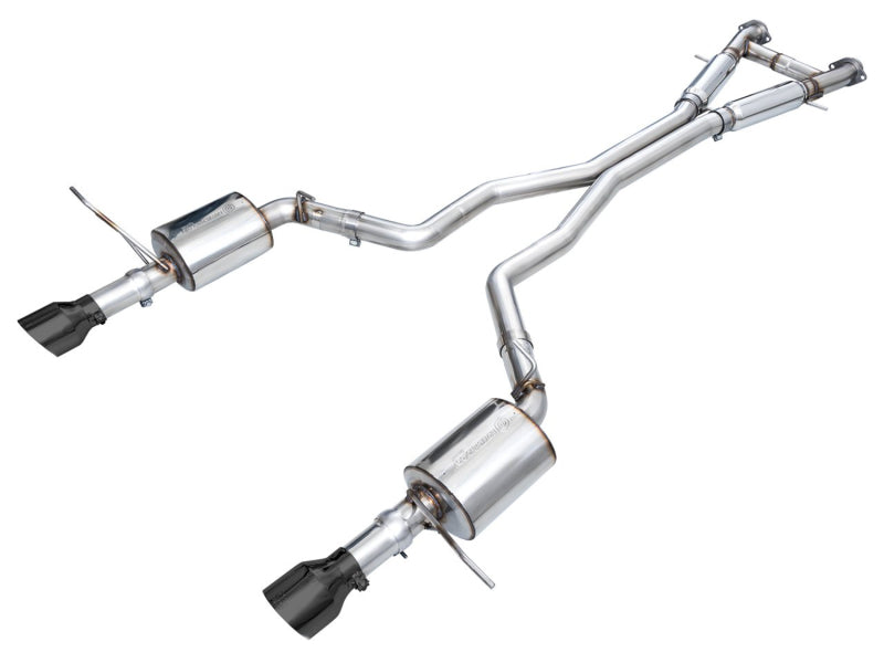 AWE Tuning Touring Edition Cat-Back Exhaust - Dodge Durango SRT 2018-2025 - Diamond Black Tips