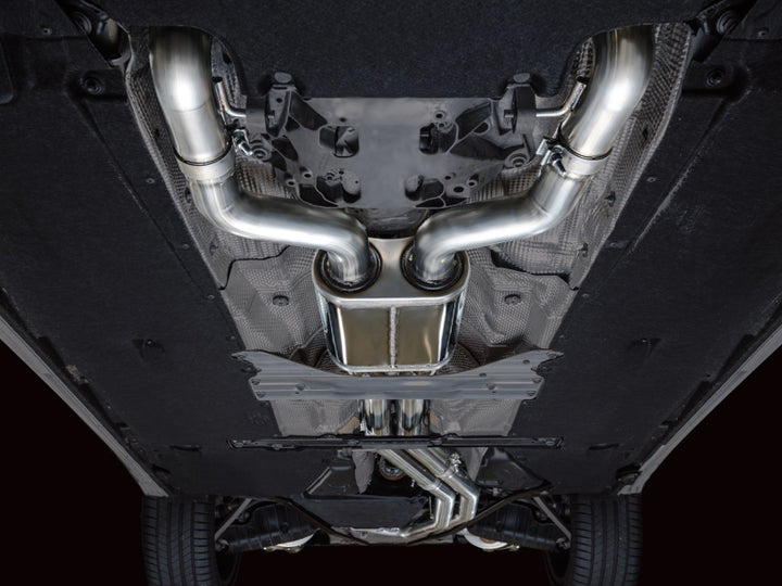 AWE Tuning Touring Edition Cat-Back Exhaust - Audi S6 / S7 Sportback C8 2020-2025 - Diamond Black Tips, view 11