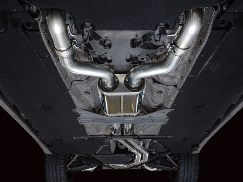 AWE Tuning Touring Edition Cat-Back Exhaust - Audi S6 / S7 Sportback C8 2020-2025 - Diamond Black Tips, view 11