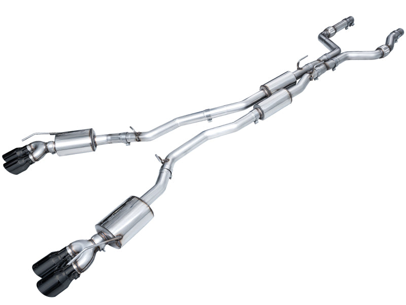 AWE Tuning Touring Edition Cat-Back Exhaust - Ford Explorer 2020-2026 / Lincoln Aviator 2020-2025 - Diamond Black Tips