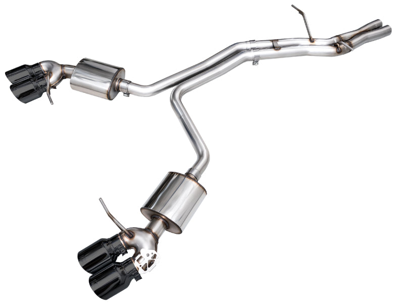 AWE Tuning Touring Edition Cat-Back Exhaust - Porsche Macan Diamond 2019-2021 Black Tips