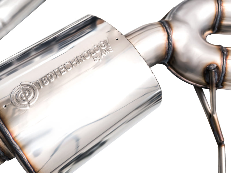 AWE Tuning Touring Edition Cat-Back Exhaust - Porsche Macan 2022-2025 - Diamond Black Tips, view 13