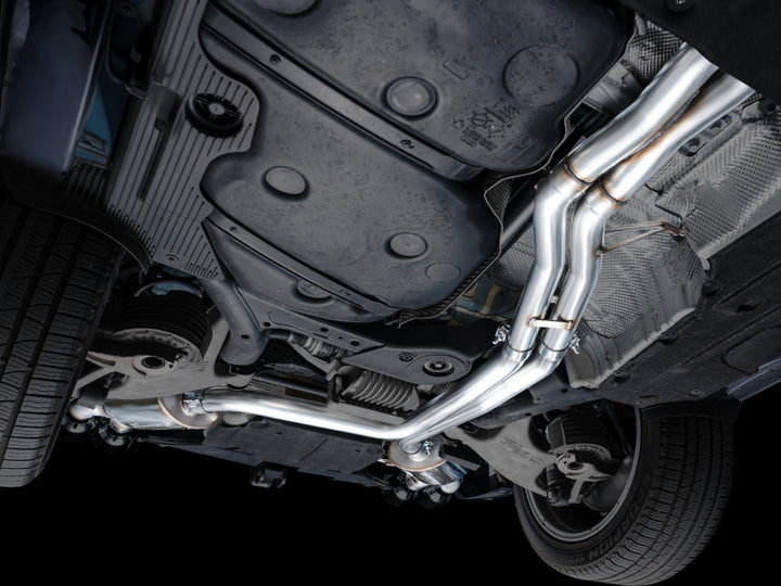 AWE Tuning Touring Edition Cat-Back Exhaust - Porsche Macan 2022-2025 - Diamond Black Tips, view 3