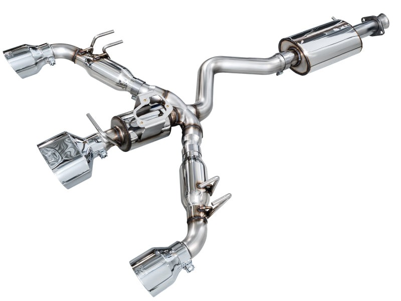 AWE Tuning Touring Edition Cat-Back Exhaust - Toyota GR Corolla 2023-2026 - Chrome Silver Tips