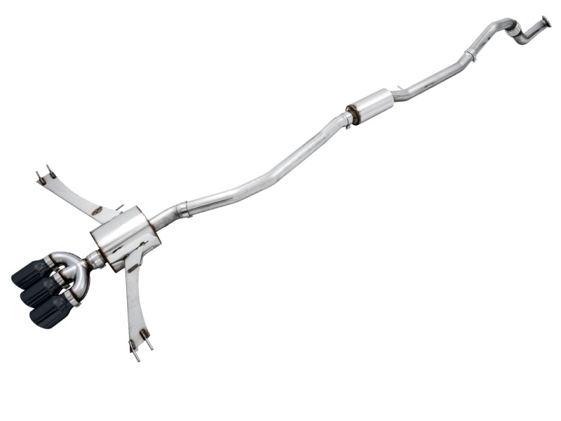 AWE Tuning Touring Edition Cat-Back Exhaust - Honda Civic Diamond 2017-2020 Black Tips