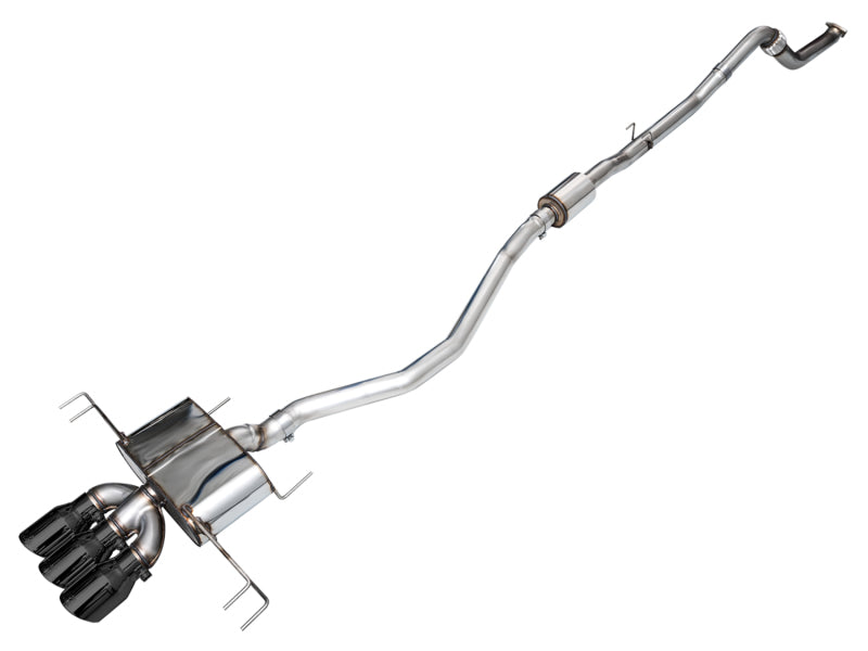 AWE Tuning Touring Edition Cat-Back Exhaust - Honda Civic Type R 2023-2026 - Diamond Black Tips