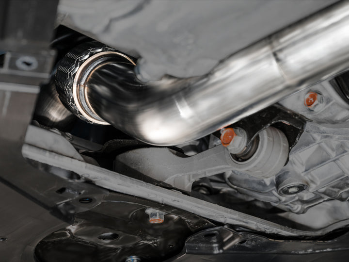 AWE Tuning Touring Edition Cat-Back Exhaust - Acura Integra Type S DE5 2024-2025 - Triple Diamond Black Tips, view 10