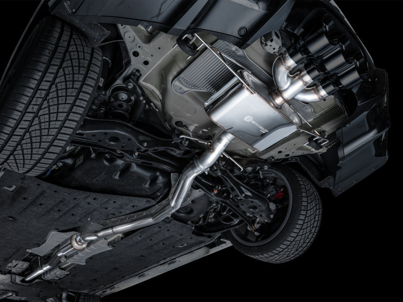 AWE Tuning Touring Edition Cat-Back Exhaust - Acura Integra Type S DE5 2024-2025 - Triple Diamond Black Tips, view 11