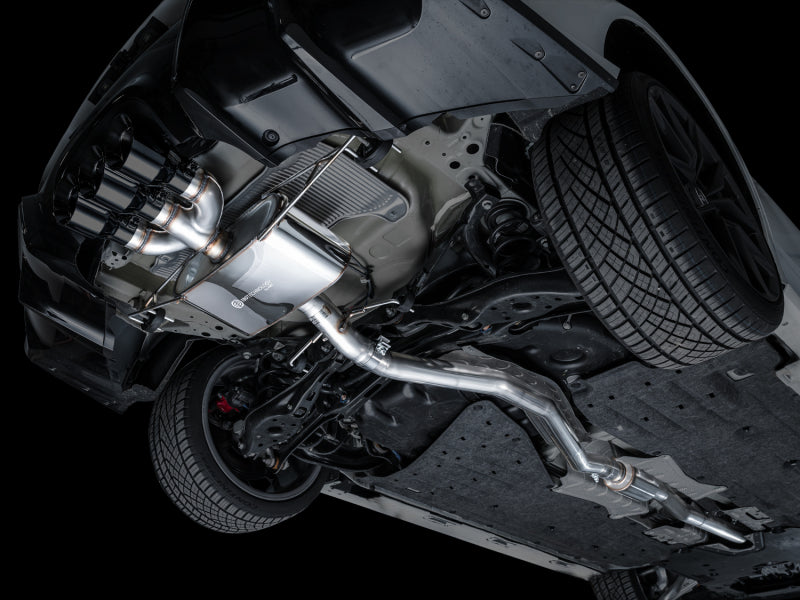 AWE Tuning Touring Edition Cat-Back Exhaust - Acura Integra Type S DE5 2024-2025 - Triple Diamond Black Tips, view 13