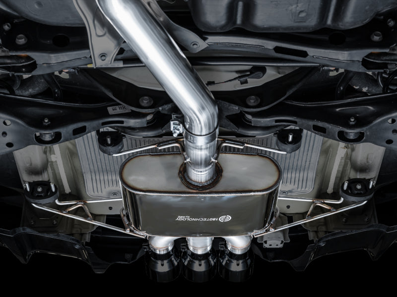 AWE Tuning Touring Edition Cat-Back Exhaust - Acura Integra Type S DE5 2024-2025 - Triple Diamond Black Tips, view 15