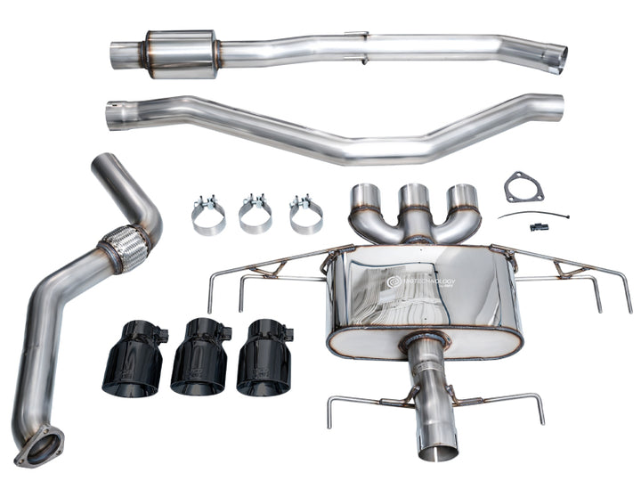 AWE Tuning Touring Edition Cat-Back Exhaust - Acura Integra Type S DE5 2024-2025 - Triple Diamond Black Tips, view 17