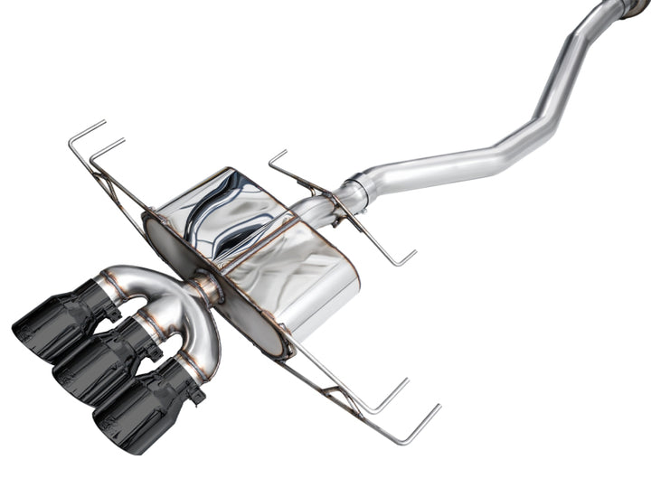 AWE Tuning Touring Edition Cat-Back Exhaust - Acura Integra Type S DE5 2024-2025 - Triple Diamond Black Tips, view 18