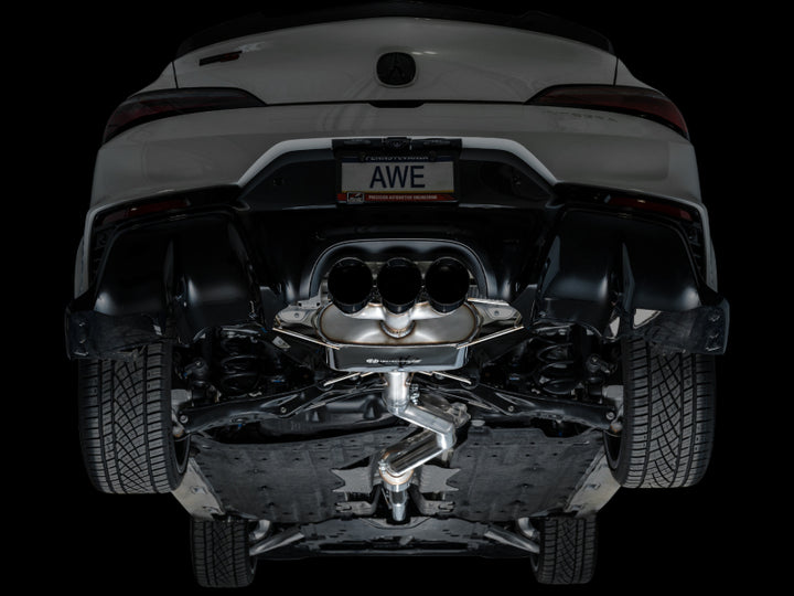 AWE Tuning Touring Edition Cat-Back Exhaust - Acura Integra Type S DE5 2024-2025 - Triple Diamond Black Tips, view 5