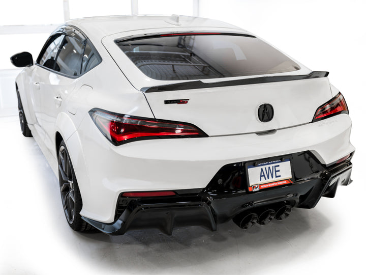 AWE Tuning Touring Edition Cat-Back Exhaust - Acura Integra Type S DE5 2024-2025 - Triple Diamond Black Tips, view 6