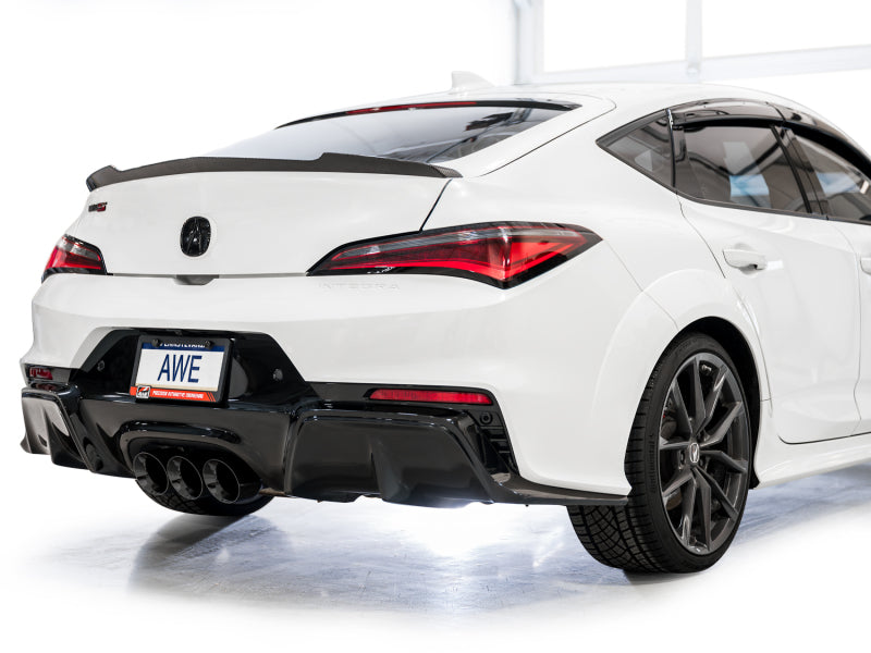 AWE Tuning Touring Edition Cat-Back Exhaust - Acura Integra Type S DE5 2024-2025 - Triple Diamond Black Tips, view 7
