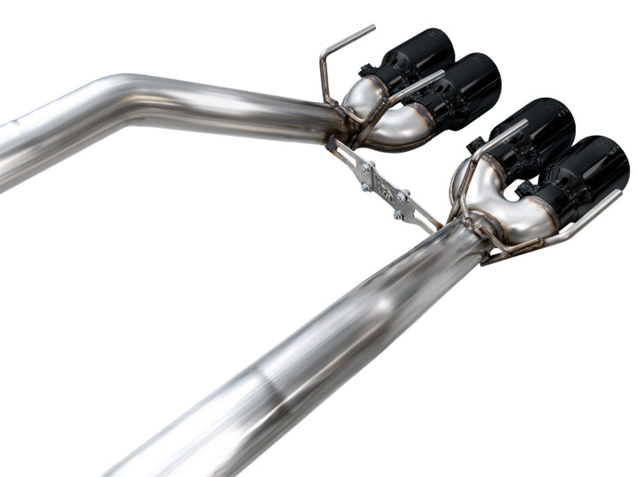 AWE Tuning Track Edition Axle-Back Exhaust - Chevrolet Corvette Z06 / ZR1 2006-2013 - Diamond Black Tips, view 13