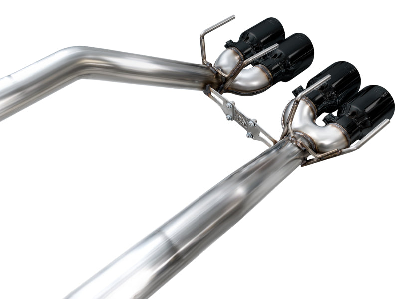 AWE Tuning Track Edition Axle-Back Exhaust - Chevrolet Corvette Z06 / ZR1 2006-2013 - Diamond Black Tips, view 13
