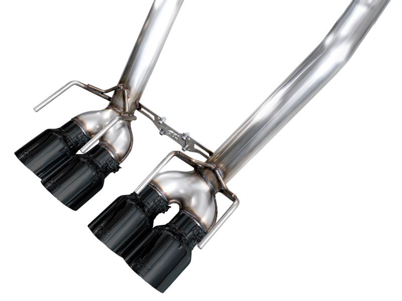 AWE Tuning Track Edition Axle-Back Exhaust - Chevrolet Corvette Z06 / ZR1 2006-2013 - Diamond Black Tips, view 14