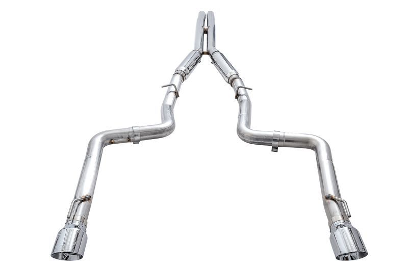 AWE Tuning Track Edition Cat-Back Exhaust - Dodge Charger 6.4L / 6.2L SC 2015-2023 - Chrome Silver Tips