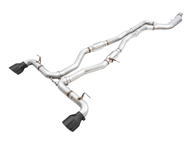 AWE Tuning Track Edition Cat-Back Exhaust - Toyota GR Supra 2020-2026 - Diamond Black Tips