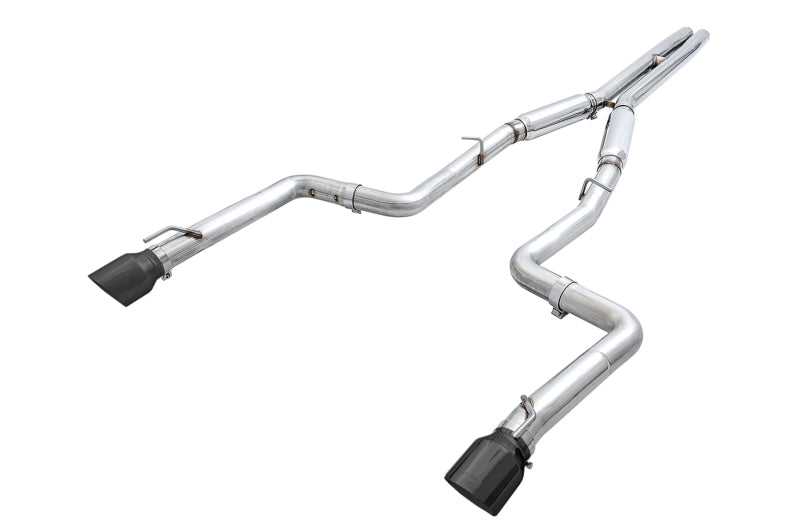 AWE Tuning Track Edition Cat-Back Exhaust - Dodge Charger 2017-2023 - Diamond Black Tips
