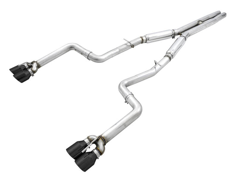 AWE Tuning Track Edition Cat-Back Exhaust - Dodge Challenger 2015-2023 - Diamond Black Tips