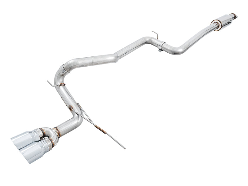 AWE Tuning Track Edition Cat-Back Exhaust - Ford Focus 2013-2018 Chrome Silver Tips