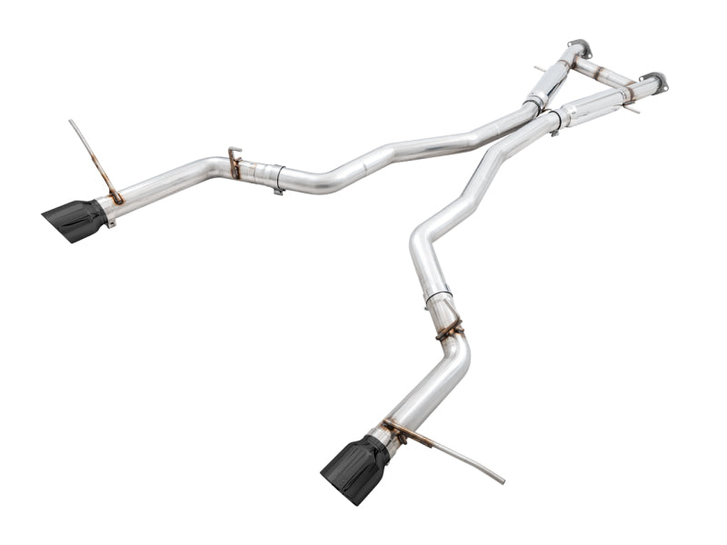 AWE Tuning Track Edition Cat-Back Exhaust - Jeep Grand Cherokee SRT 2014-2021 - Diamond Black Tips