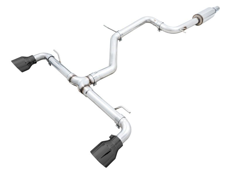 AWE Tuning Track Edition Cat-Back Exhaust - VW GTI 2022-2026 - Diamond Black Tips