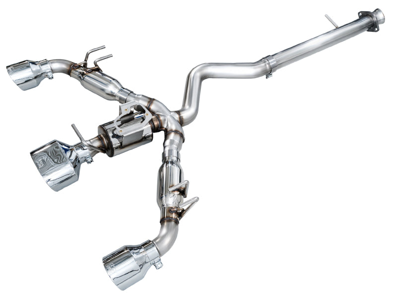 AWE Tuning Track Edition Cat-Back Exhaust - Toyota GR Corolla 2023-2026 - Chrome Silver Tips