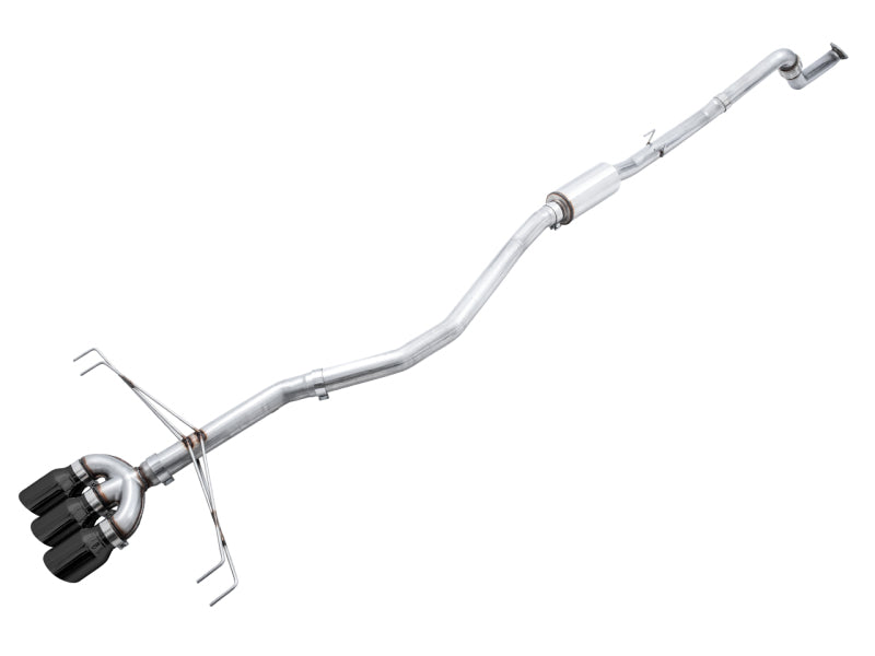 AWE Tuning Track Edition Cat-Back Exhaust - Honda Civic Type R 2017-2021 - Diamond Black Tips
