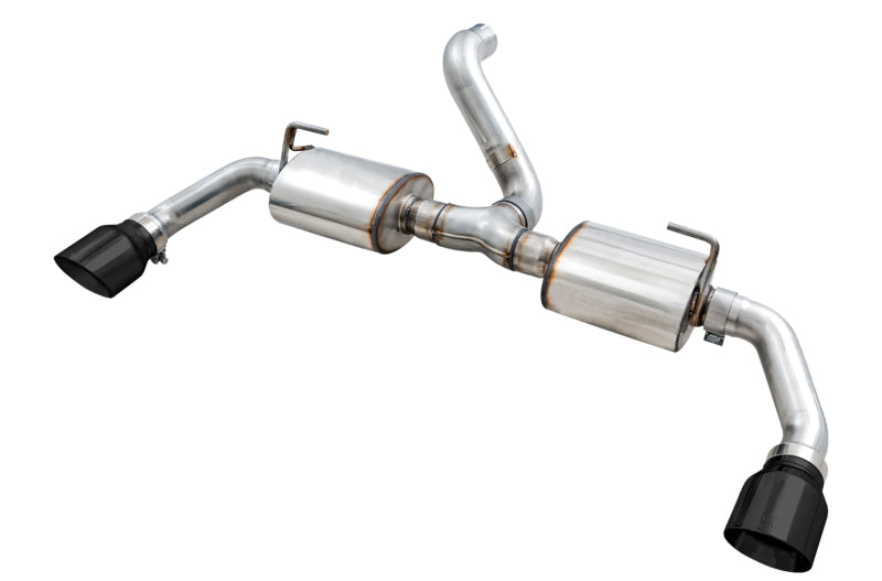 AWE Tuning Tread Edition Axle-Back Exhaust - Jeep Wrangler Diamond 2018-2025 Black Tips