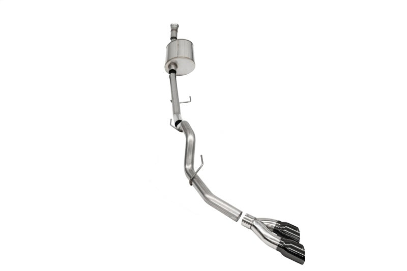 CORSA Performance Sport Cat-Back Exhaust 2021-2024 Ford F-150 SuperCab 5.0L V8 BlackPVD Single Side Exit - OneFastShop