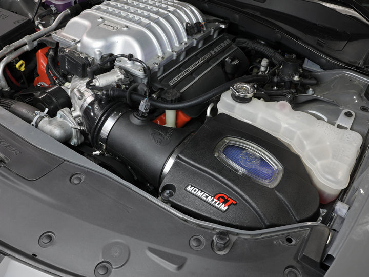 aFe Momentum GT Cold Air Intake for 17-18 Dodge Charger/Challenger SRT Hellcat (w/ Pro 5R Media Filter)