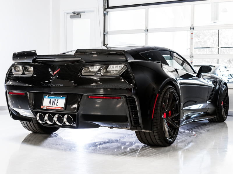 AWE Tuning Touring Edition Axle-Back Exhaust for Chevy Corvette C7 Z06/ZR1 (w/o AFM) - Chrome Tips